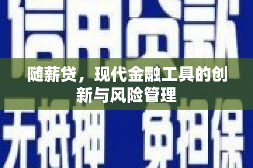 荣昌随薪贷，现代金融工具的创新与风险管理