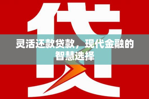 荣昌灵活还款贷款，现代金融的智慧选择