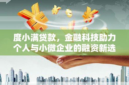 荣昌度小满贷款，金融科技助力个人与小微企业的融资新选择
