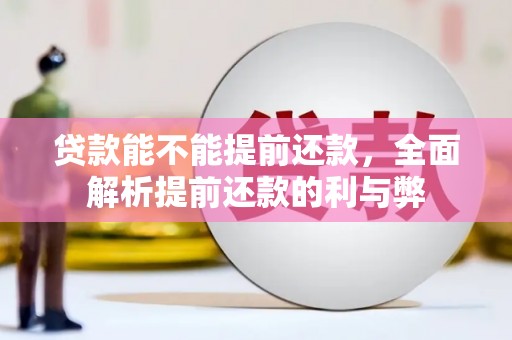 荣昌贷款能不能提前还款，全面解析提前还款的利与弊