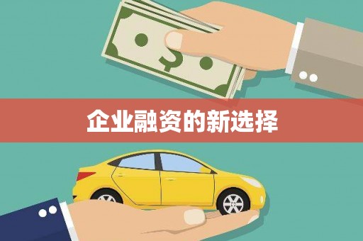 荣昌企业融资的新选择