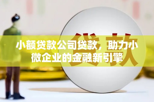 荣昌小额贷款公司贷款，助力小微企业的金融新引擎