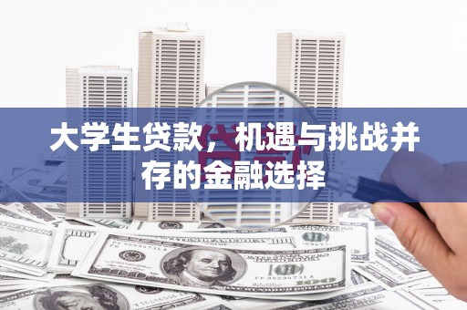 荣昌大学生贷款，机遇与挑战并存的金融选择